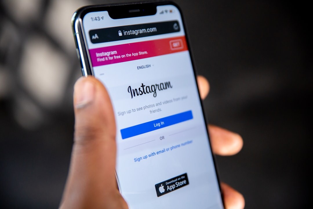 Smartphone displaying social media content creation app