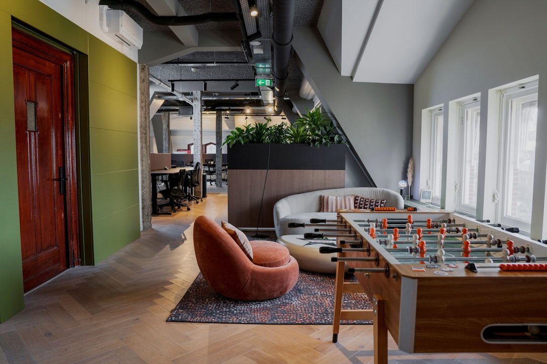 Modern open-plan marketing agency office interior